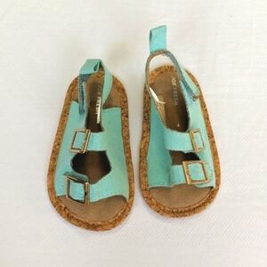 joe fresh velcro faux suede baby sandals infant size 4